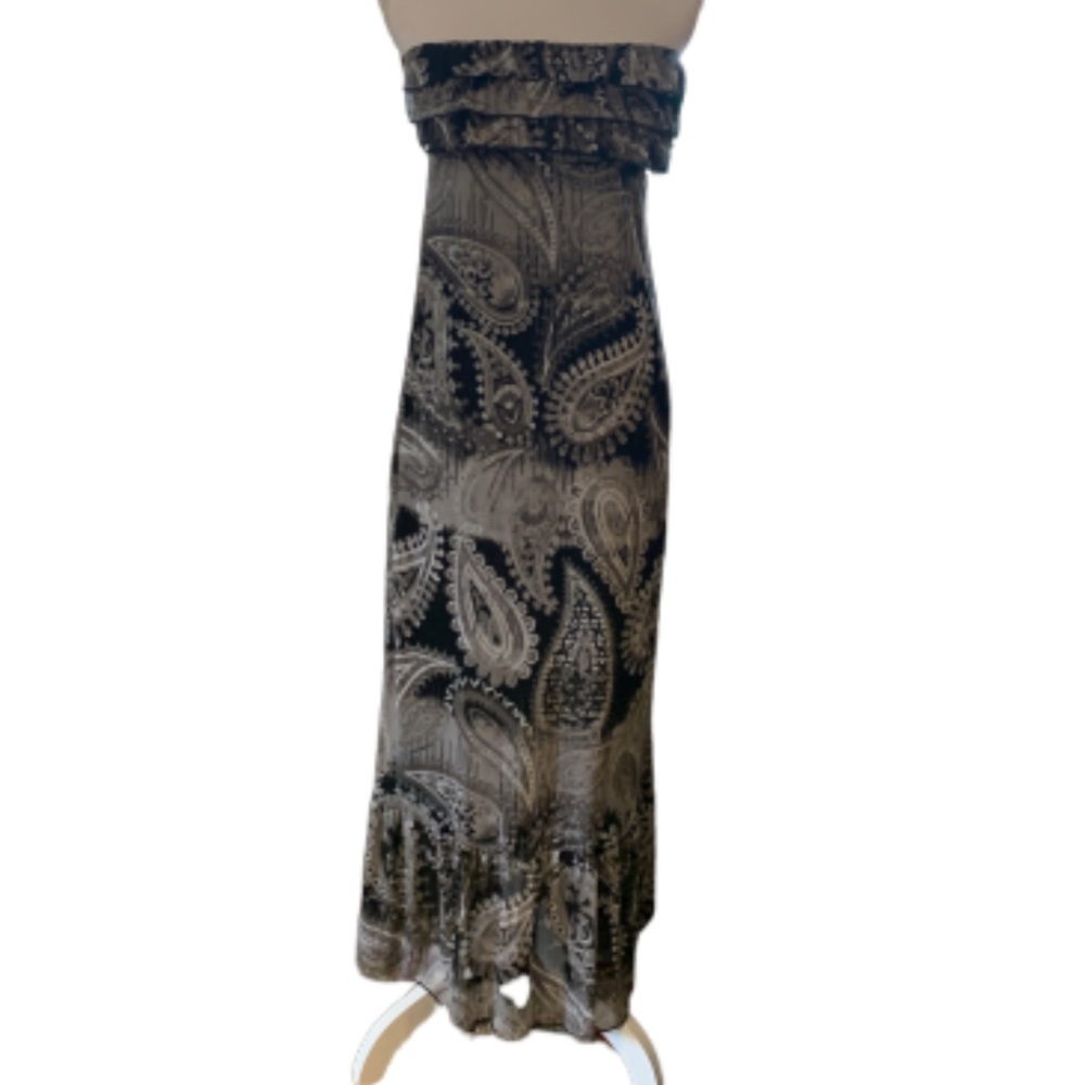 Eyelash Couture  printed sleeveless maxi dress